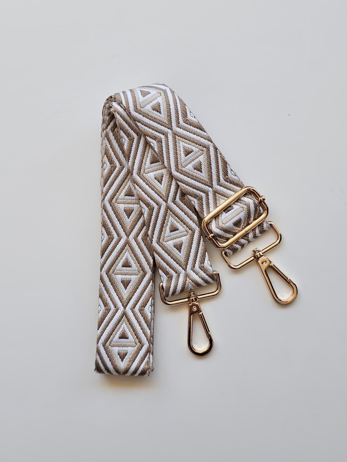 Hasır Görünüm Polyester Dokuma Freebag 135* *3,8 Cm Çanta Sapı 1110