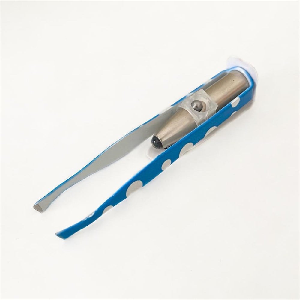 Işıklı Cımbız LED TWEEZERS Turkuaz