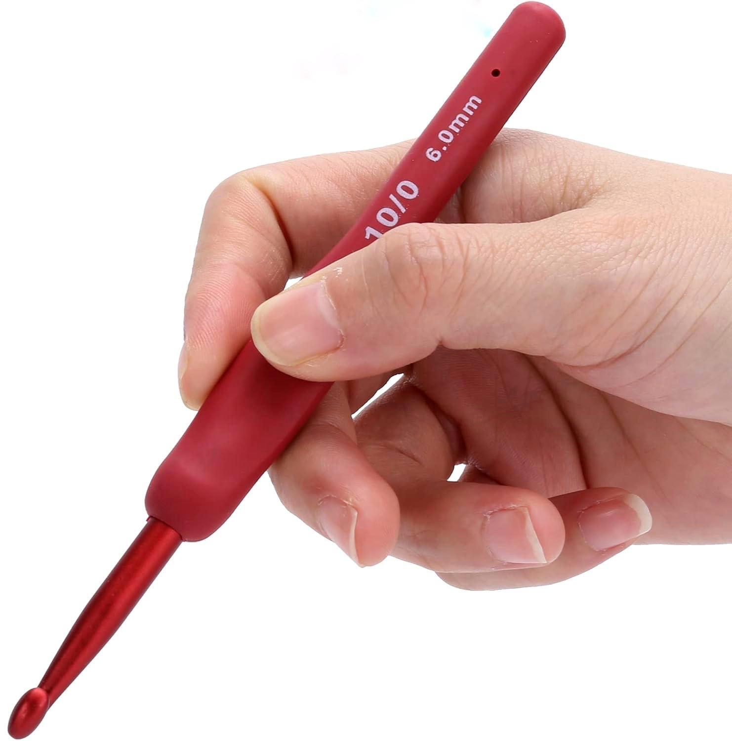 Kırmızı Red Örgü Tığ Seti  | 9 Adet Tığ