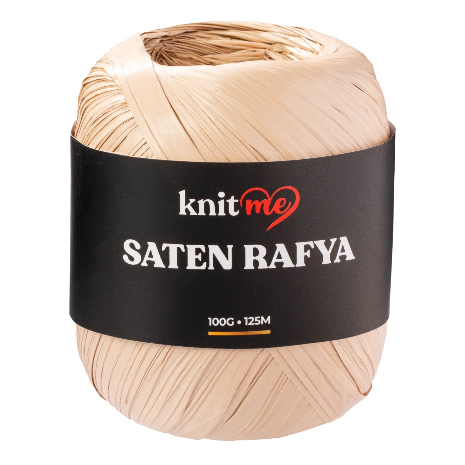 KnitMe Saten Rafya-Raffia Örgü İplik 100 Gr Vizon