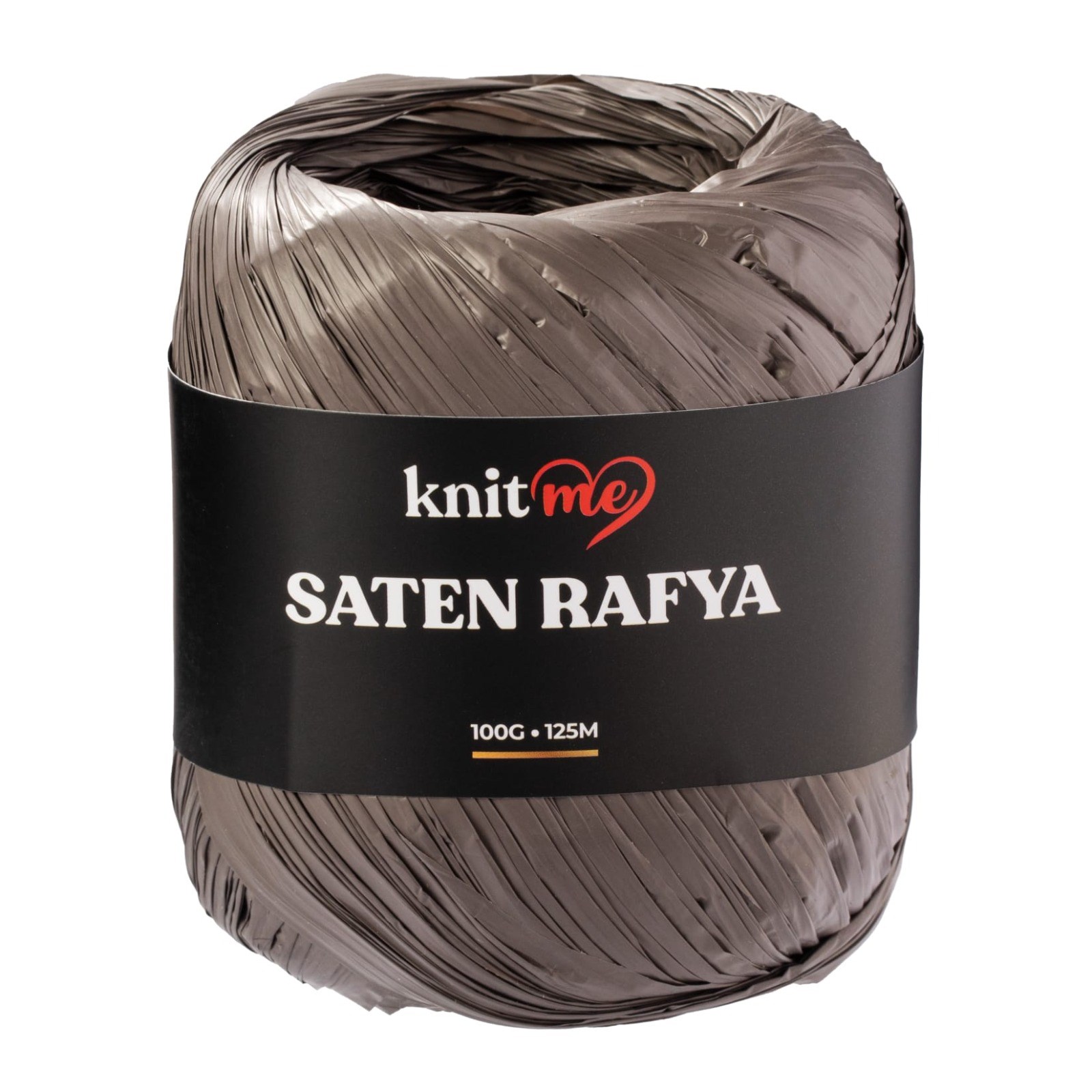 KnitMe Saten Rafya-Raffia Örgü İplik 100 Gr Kahve