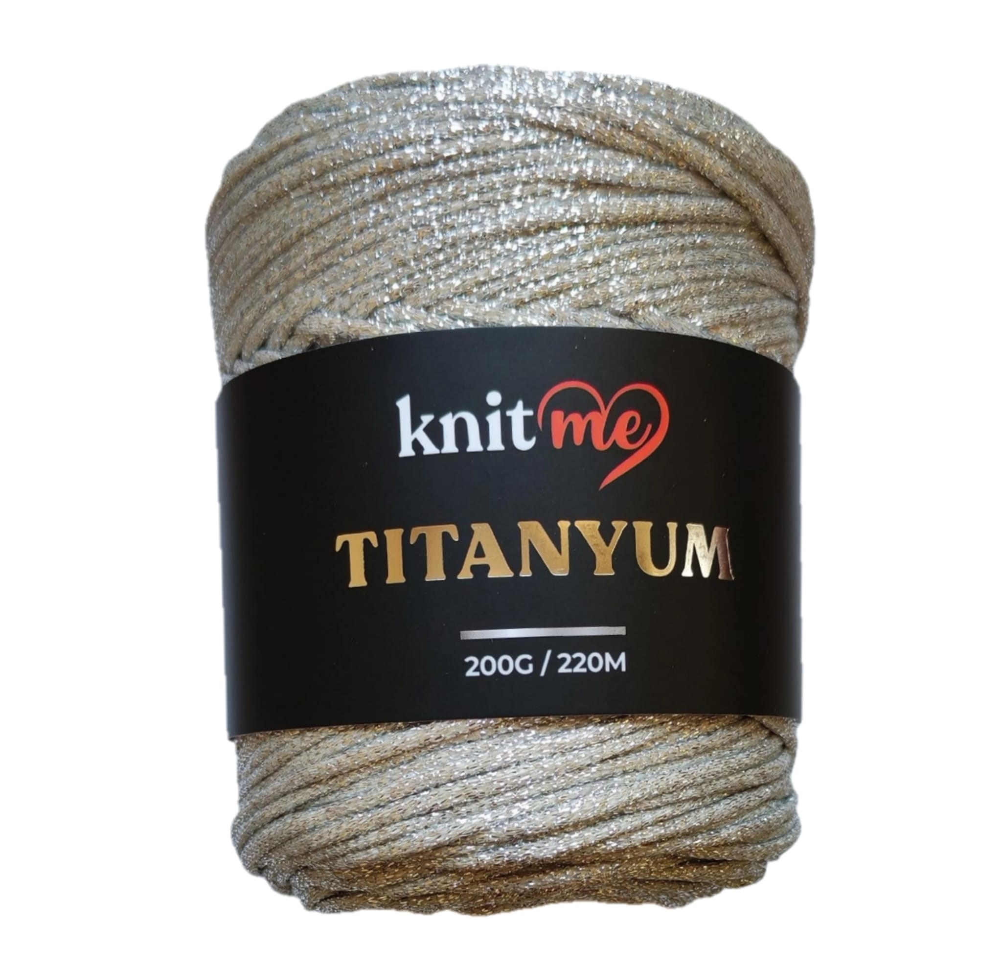 Knitme Titanyum Simli Çanta ve Aksesuar Örgü İpliği 200 Gr - Mat Gümüş
