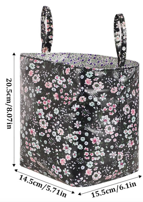 Küçük boy Malzeme ve Örgü El Çantası Çiçek Desenli Dekoratif Naylon Çanta Le47