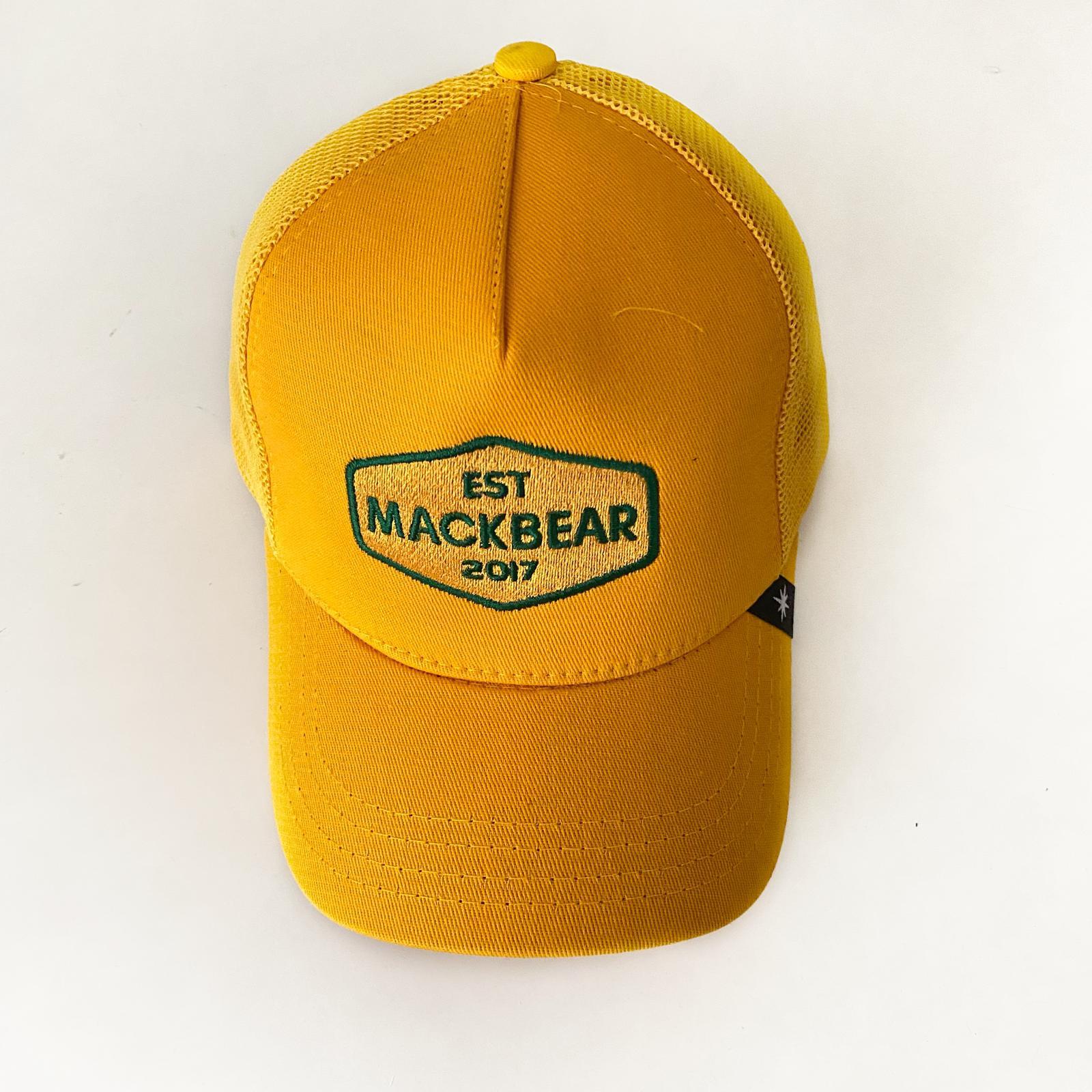 Mackbear Ayarlanabilir Unisex Şapka Sarı