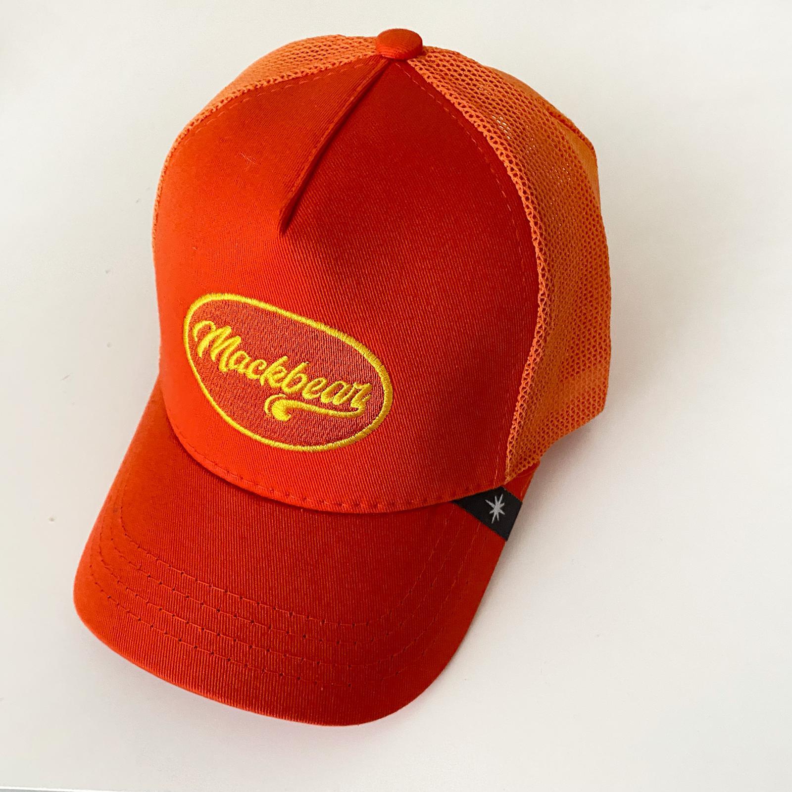 Mackbear Ayarlanabilir Unisex Şapka Turuncu