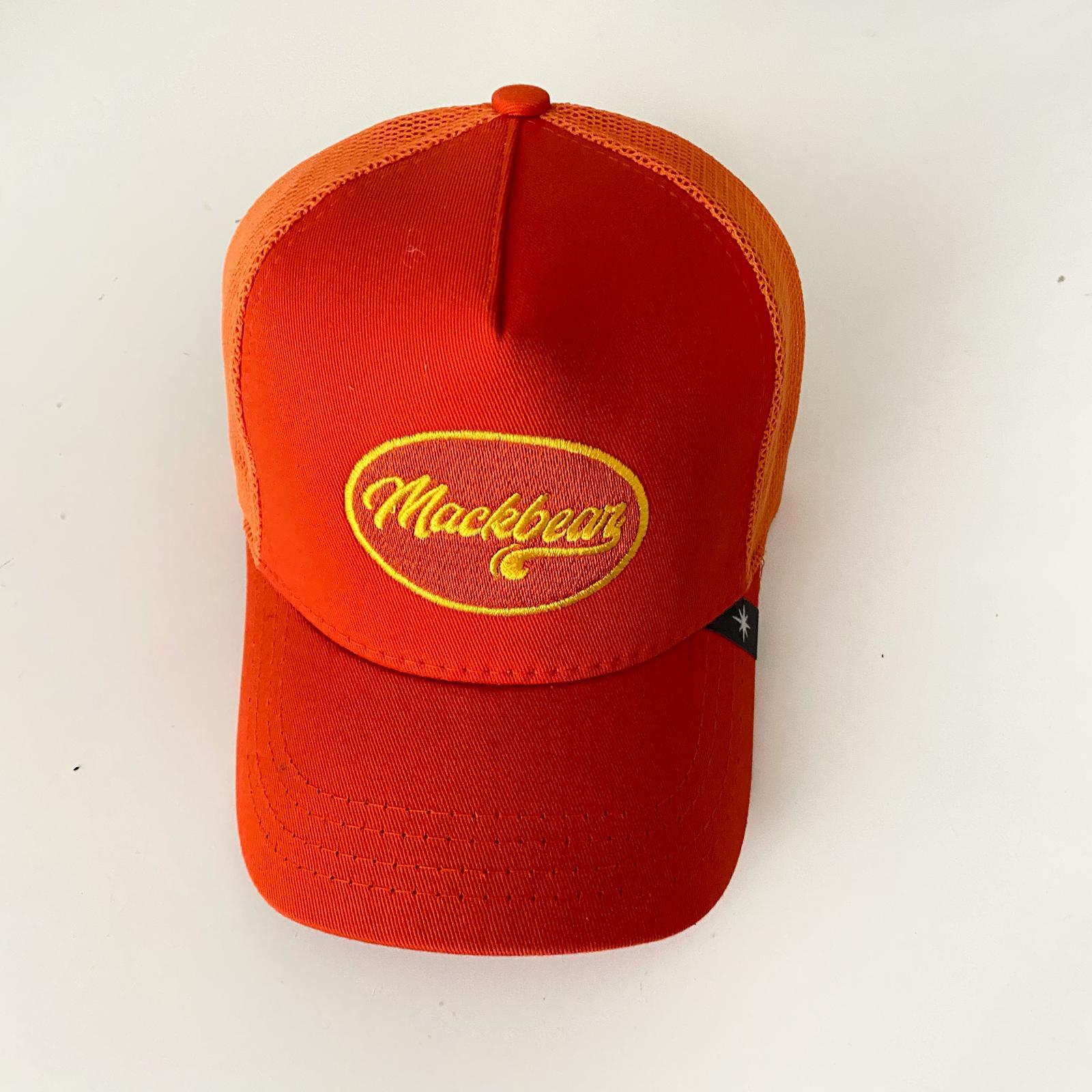 Mackbear Ayarlanabilir Unisex Şapka Turuncu