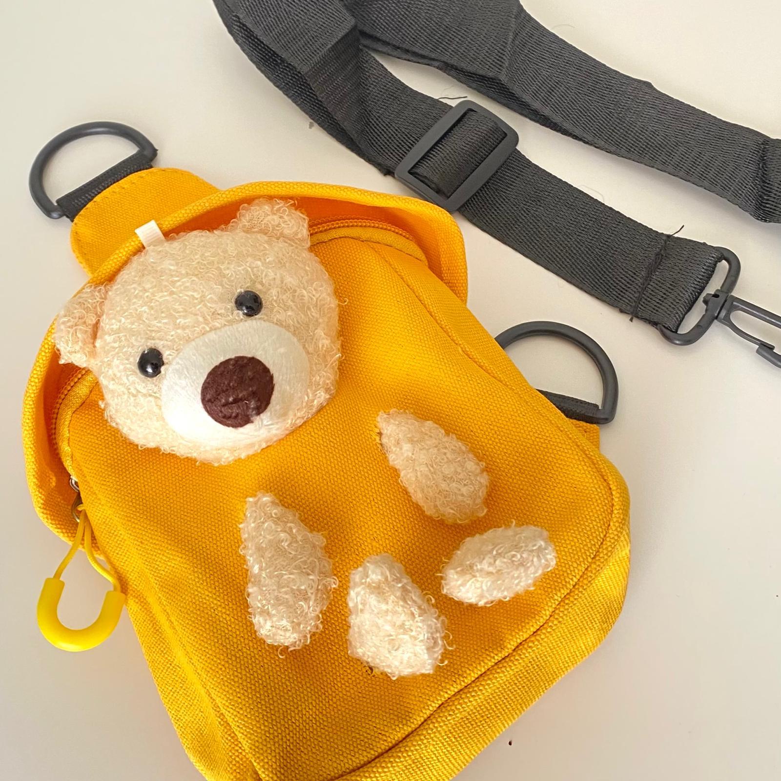 Mackbear Bear Cross Body Bag Çanta Çapraz Omuz Çantası Sarı