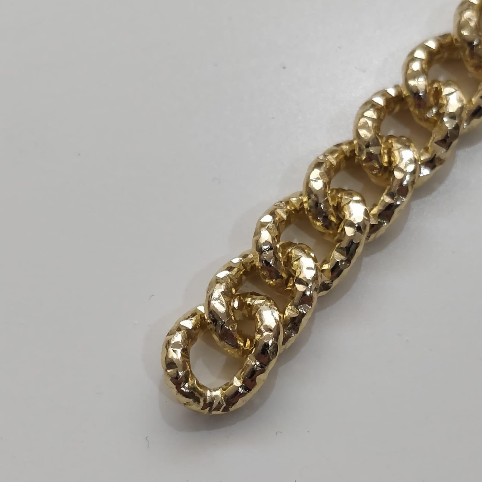 Metal Burgulu Çanta Zincir 10 Mm 1 Metre Altın