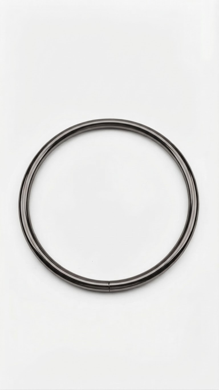 Metal Çanta Halkası Sapı 11 Cm Gri ( Tek )