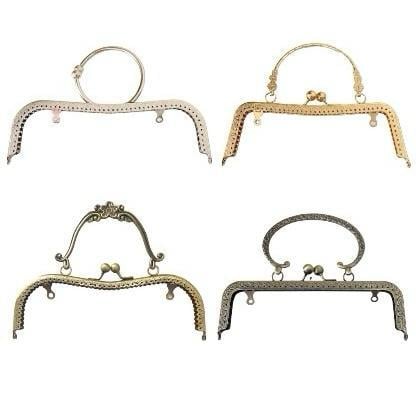 Metal Çanta ve Cüzdan Klipsi Altın Gümüş Antik Renkler Tekli