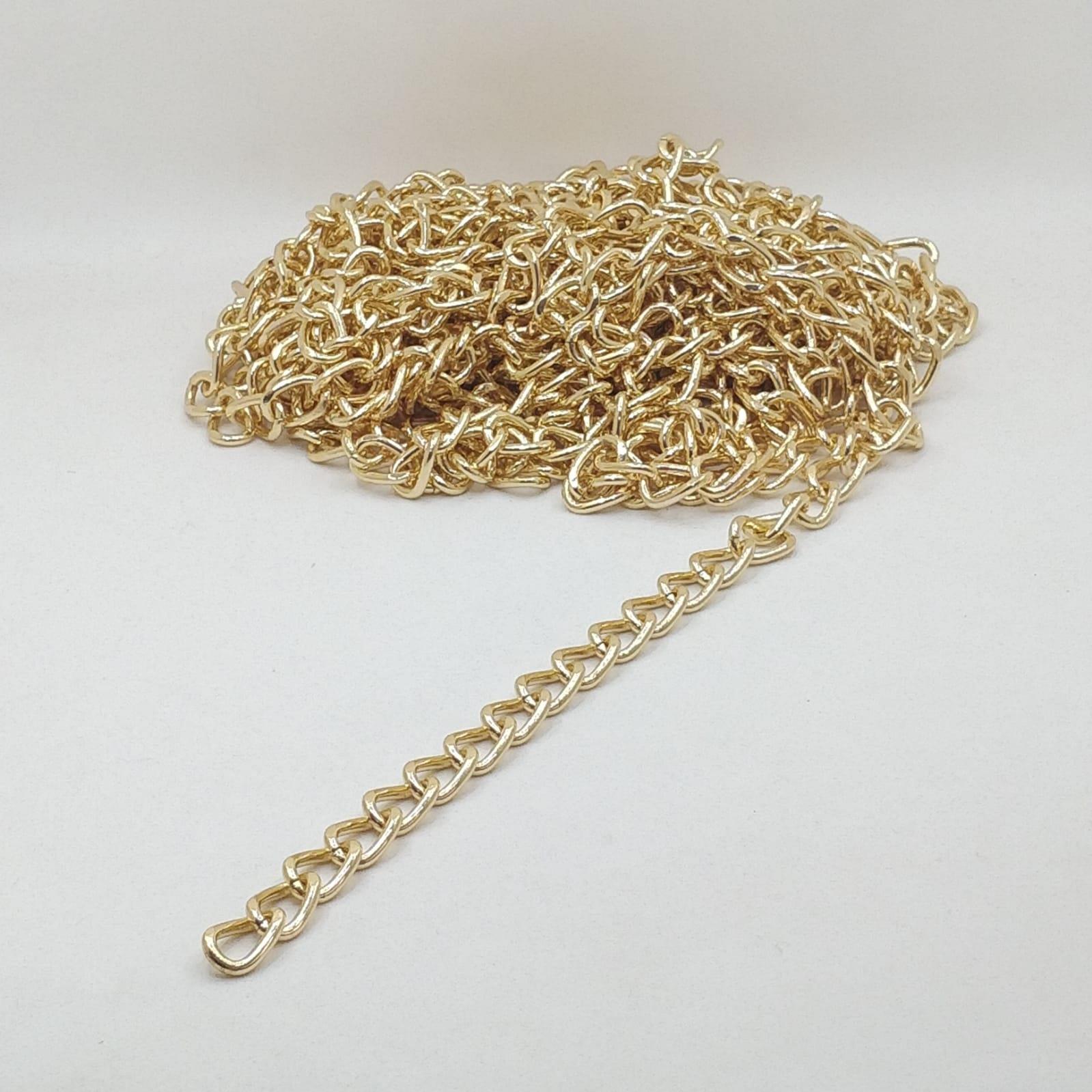 Metal Çanta Zincir 13 Mm 1 Metre Altın