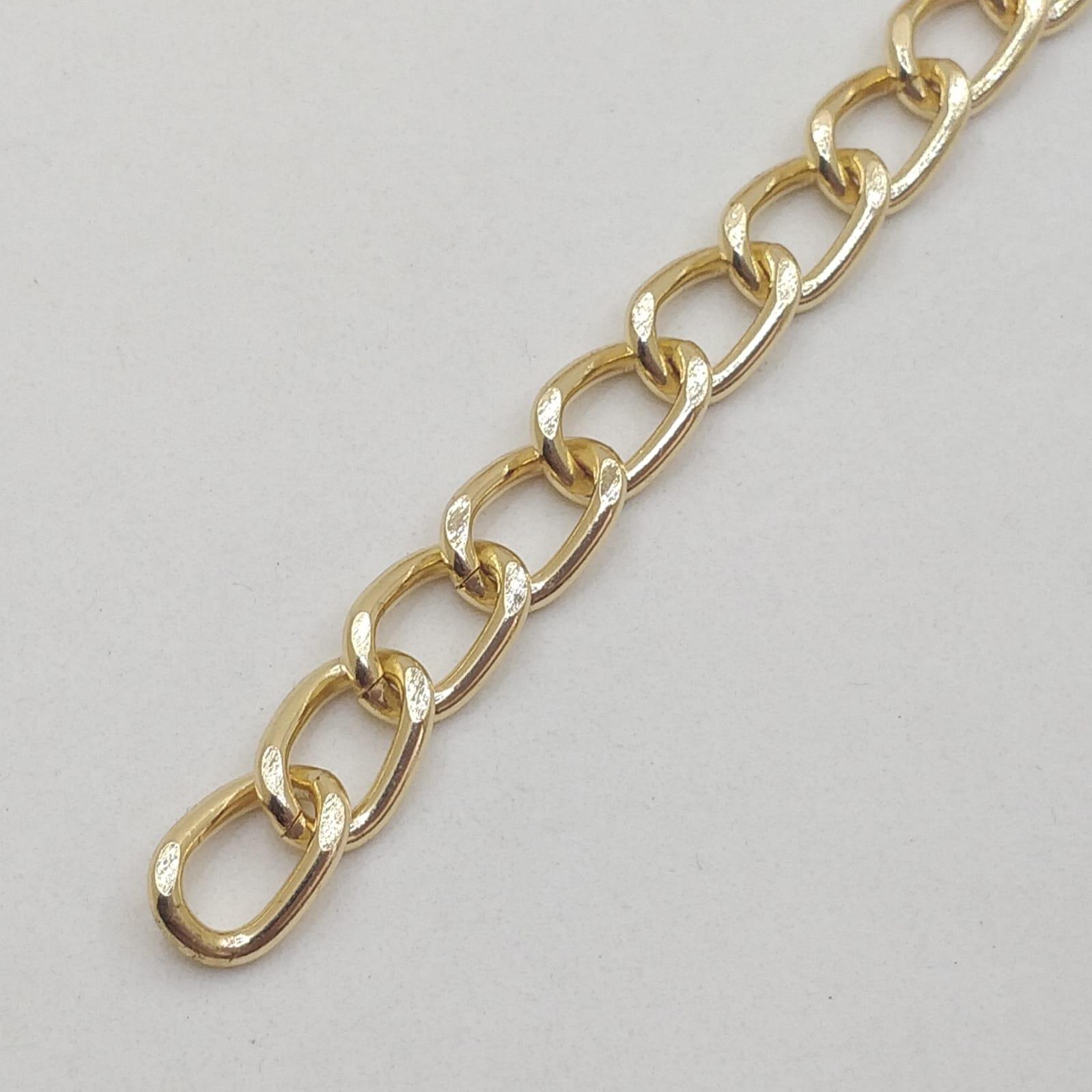 Metal Çanta Zincir 13 Mm 1 Metre Altın