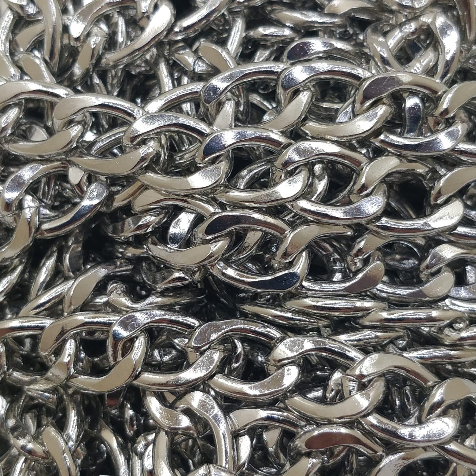 Metal Çanta Zincir 9 Mm 1 Metre Gümüş