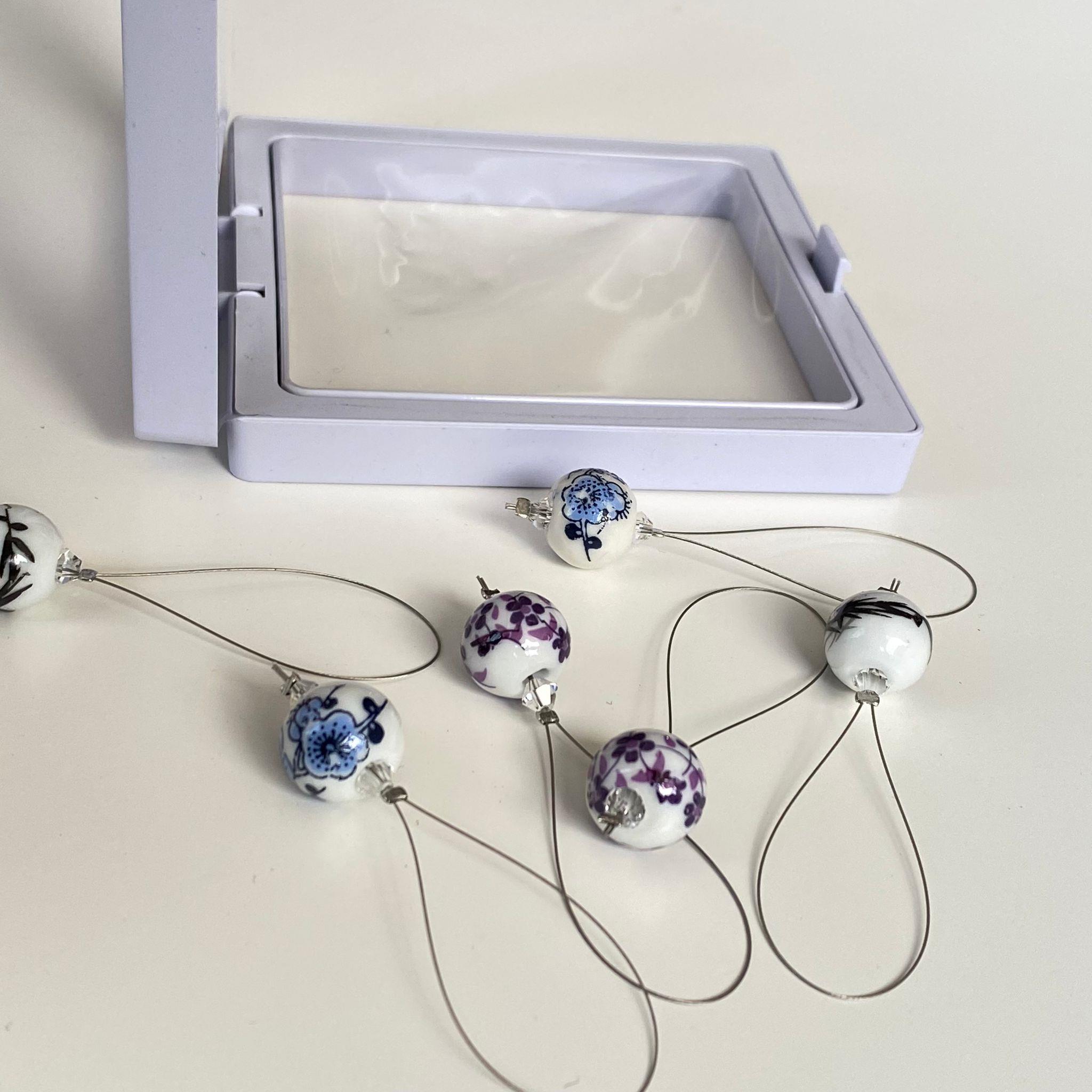 Metal Çini Desenli İlmek Bekletme Seti ''B Model''