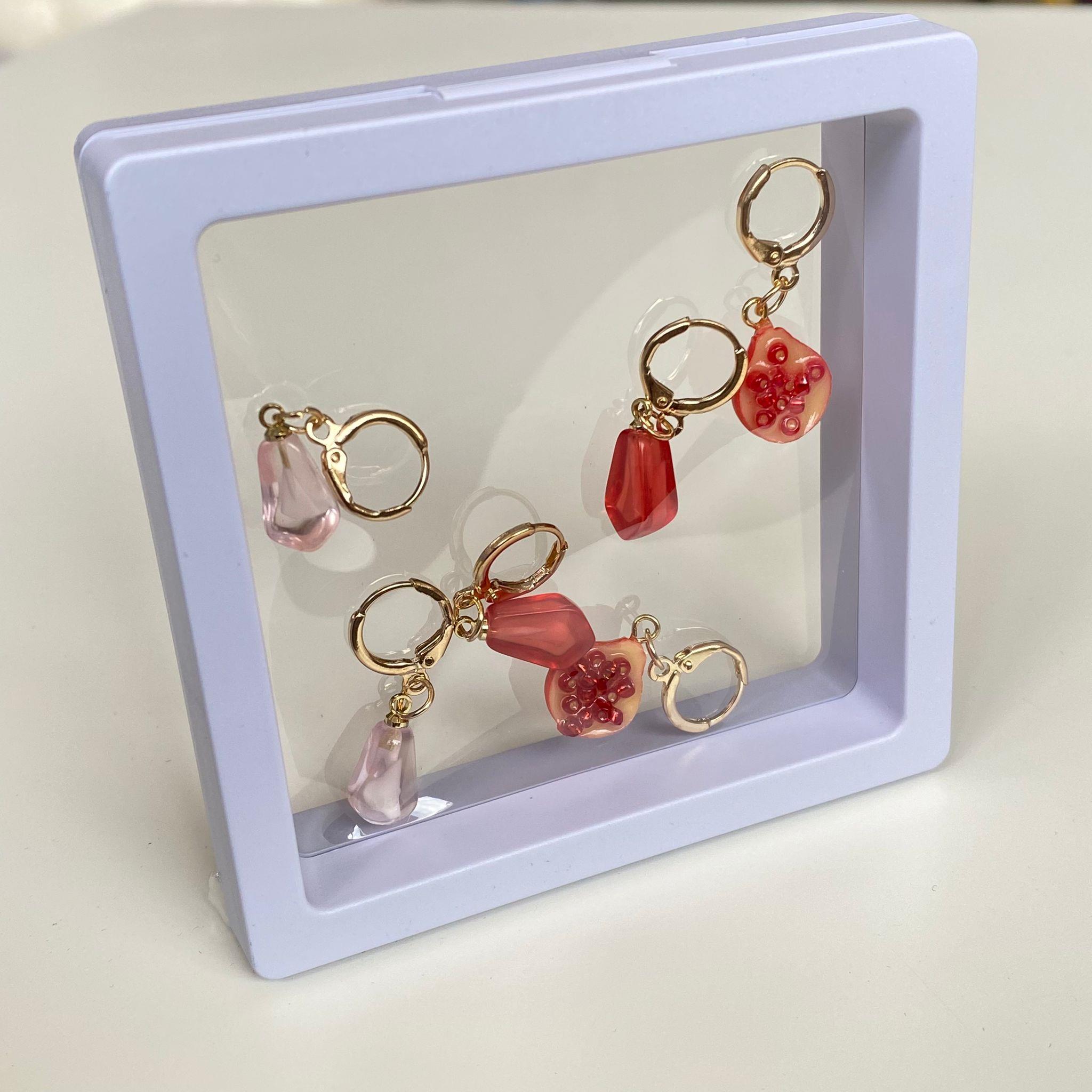 Metal Damla Taşlar Figürlü İlmek Bekletme Broş Seti