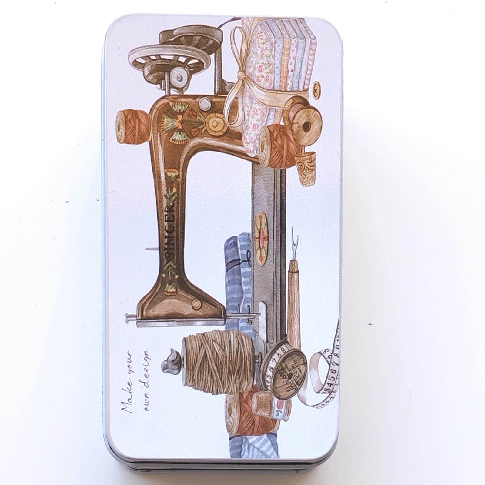 Metal Kutu, Hediyelik, Takı, Dikiş ve Hobi Kutusu  70078  *6 Cm *11 Cm *4 Cm Model  MM