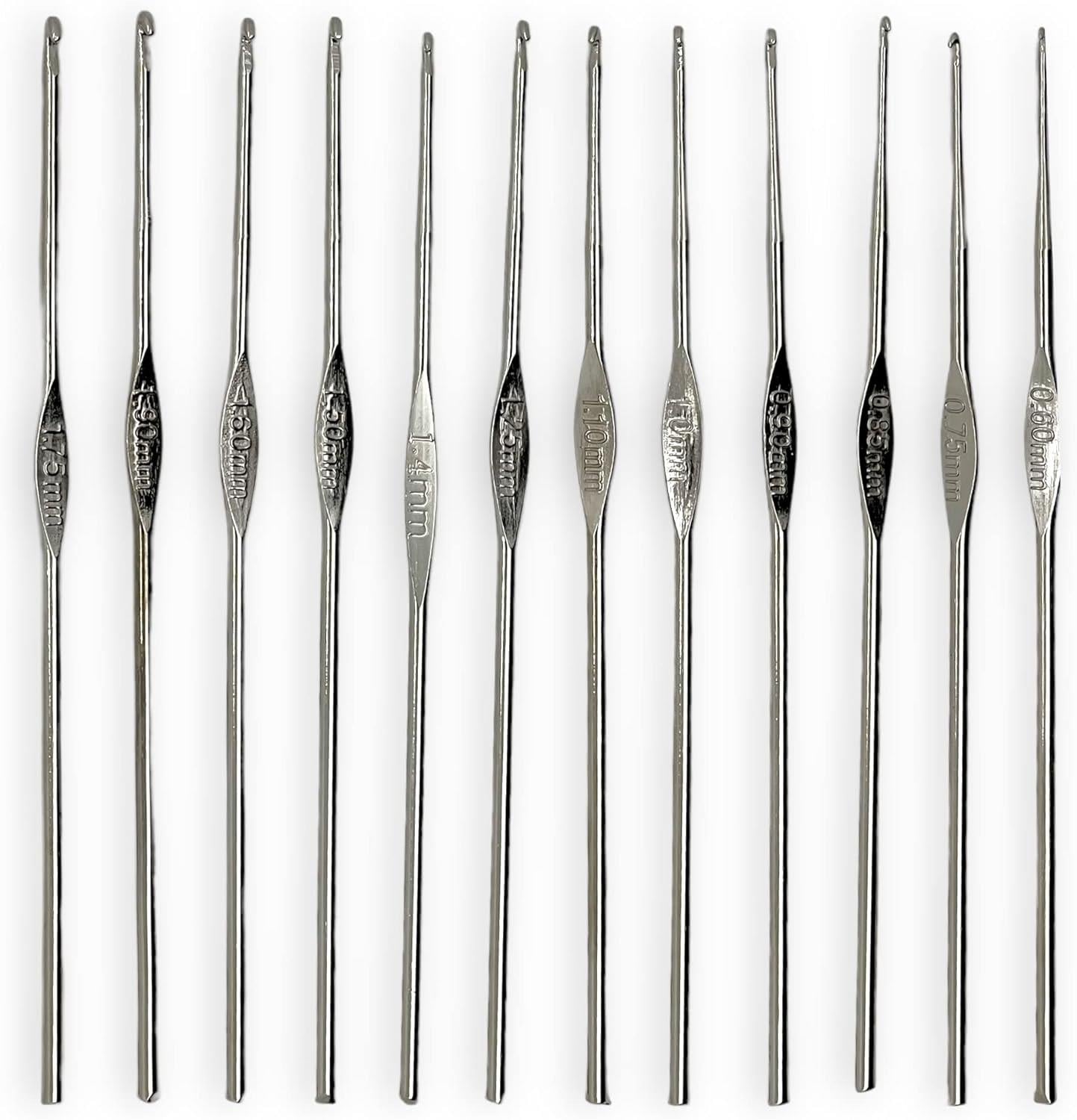 Metal Renkli Tığ Seti 22 Farklı Numara 12805 ( 0.6 mm 6.5 mm Arası )