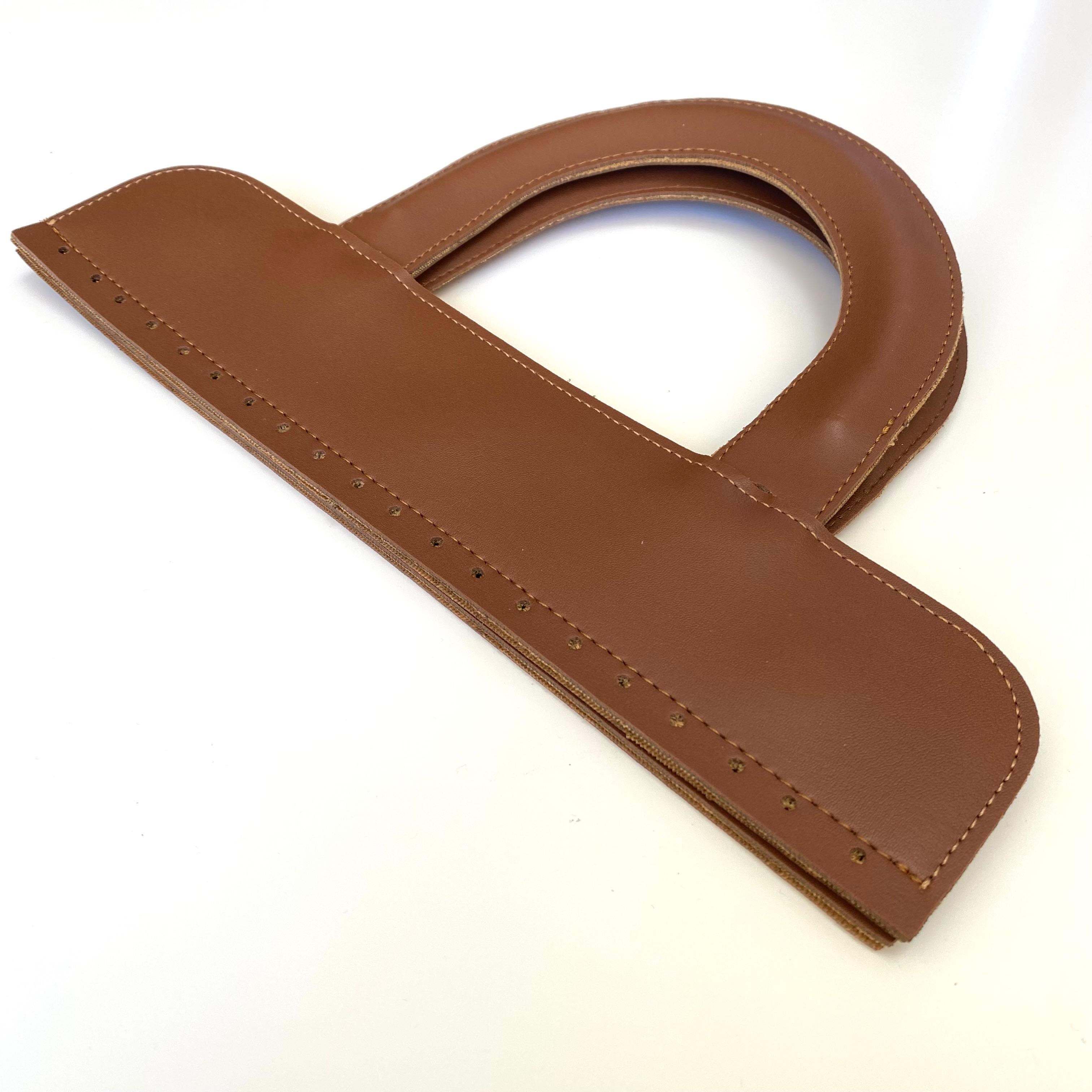 Mıknatıslı Çanta Yapımı İçin Çanta Sapı - Üst Takım 30 X 7 Cm Taba