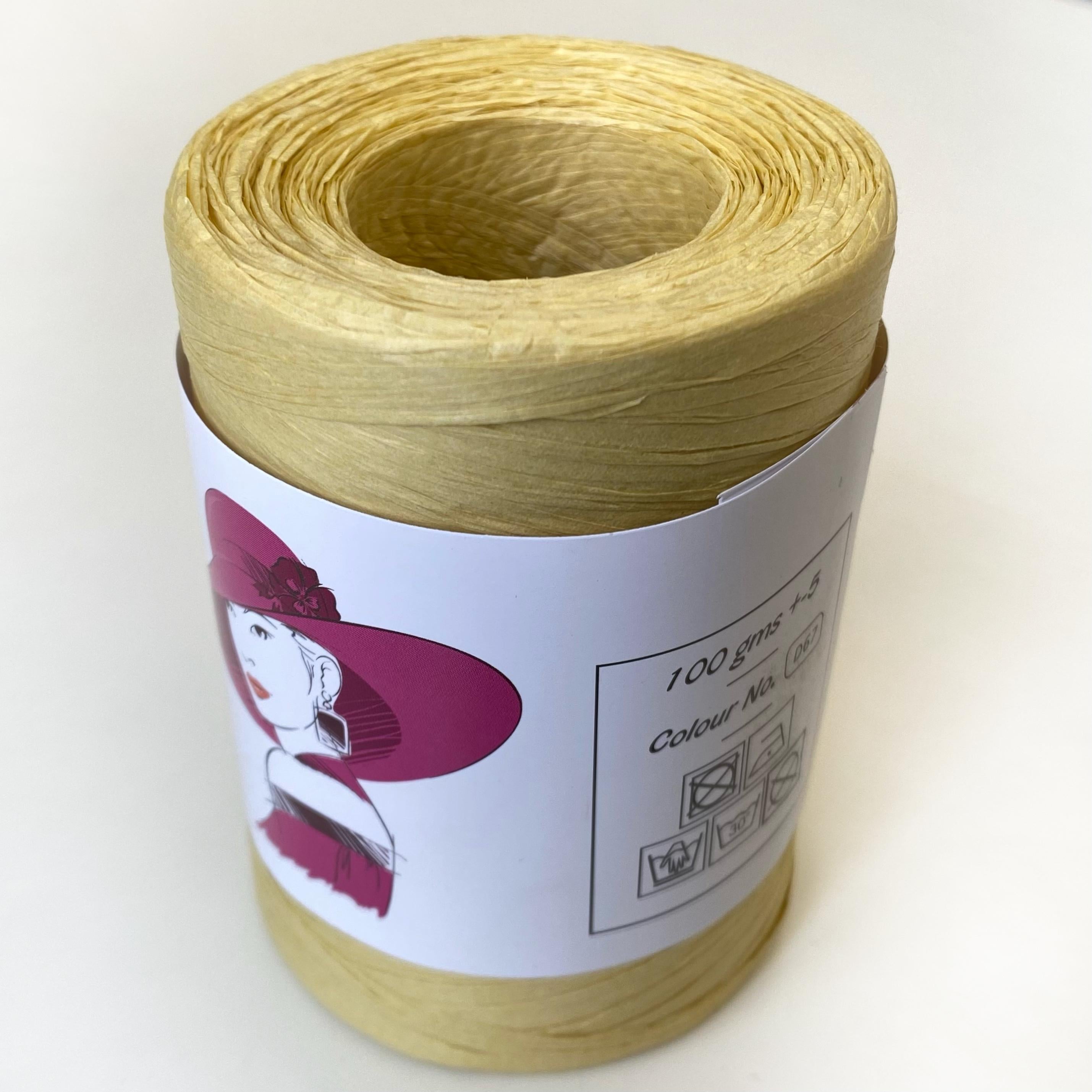 Nas Yumuşak Doğal Rafya-Raffia İplik | Çanta ve Supla İpliği D67