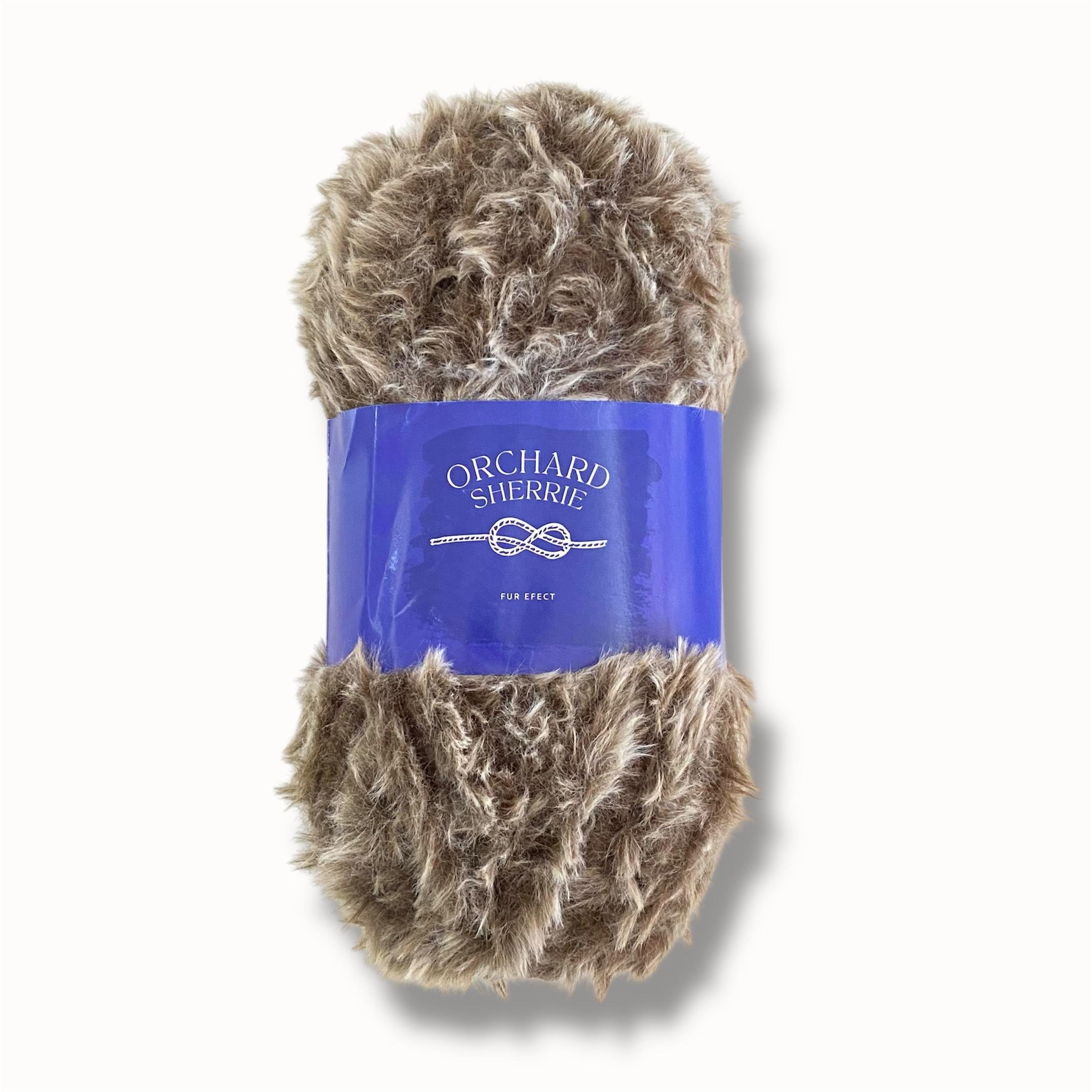 Orchard Sherrie Tavşan Tüyü Dokulu Kürk Görünümlü Örgü İpliği  21