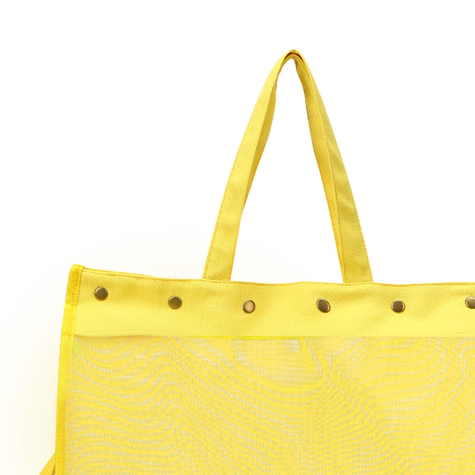 Örgü Çantası, Çok Amaçlı Çanta, Organizer Çanta | Şeffaf Sarı LE18