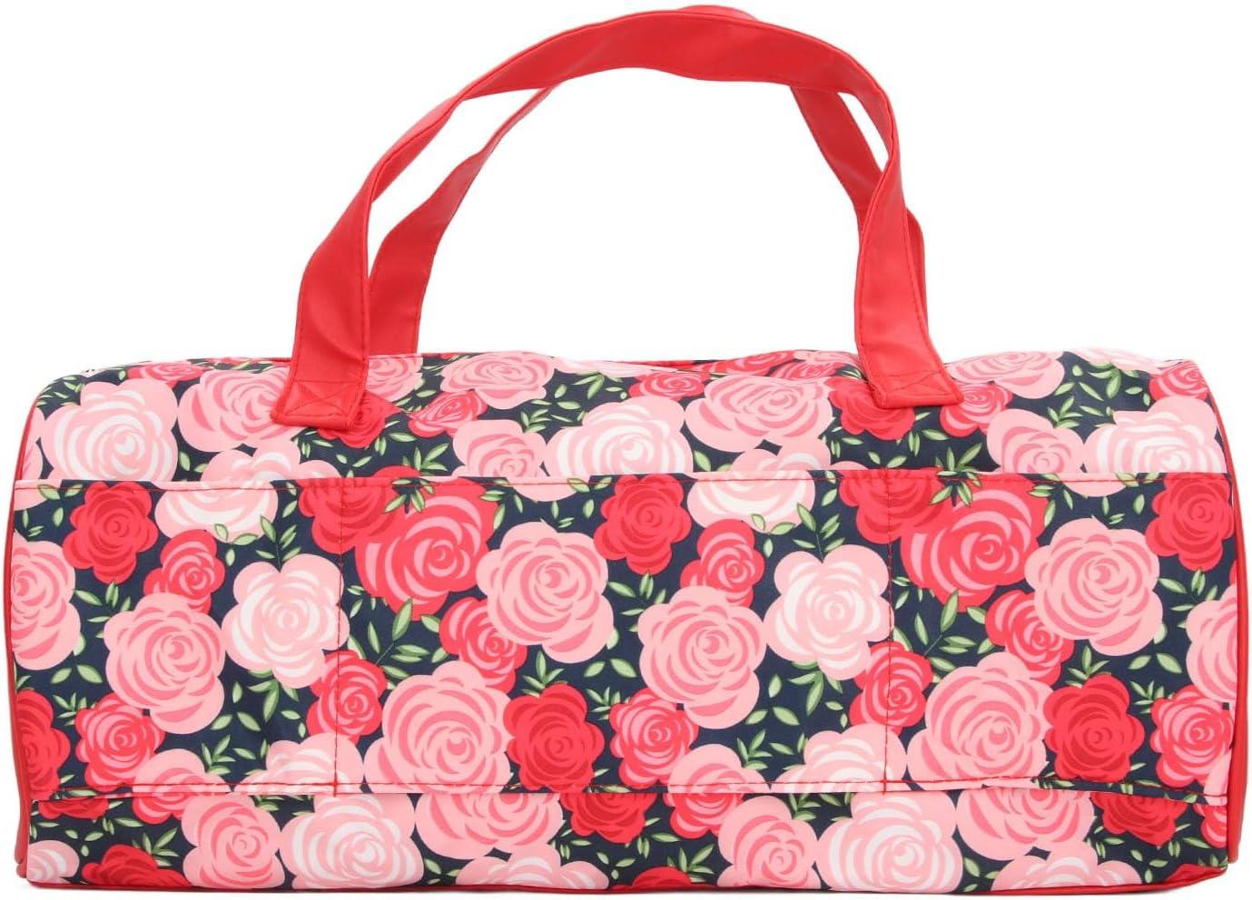 Örgü Çantası, Çok Amaçlı Çanta, Organizer Çanta | Kırmızı Gül Desenli LE 44