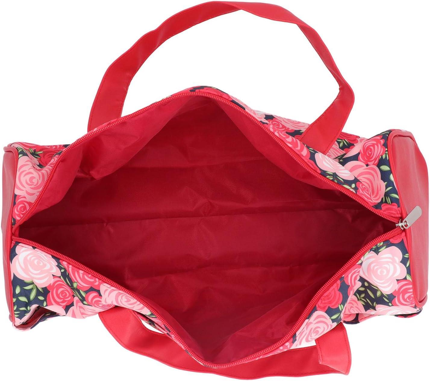 Örgü Çantası, Çok Amaçlı Çanta, Organizer Çanta | Kırmızı Gül Desenli LE 44