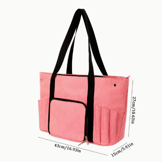 Örgü Çantası, Çok Amaçlı El Çantası, Organizer Çanta Mavi Le29