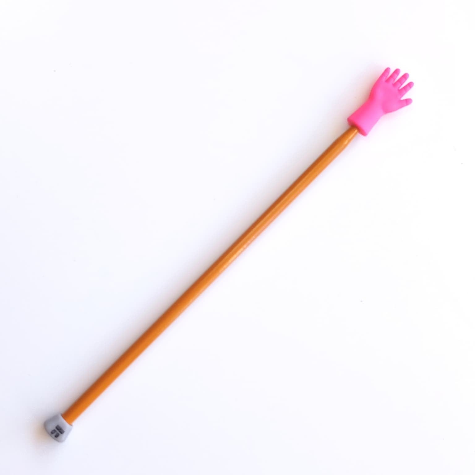 Örgü Şişi Başlığı - Şiş Ucu Koruyucu | Silikon El Model Pembe 6' LI