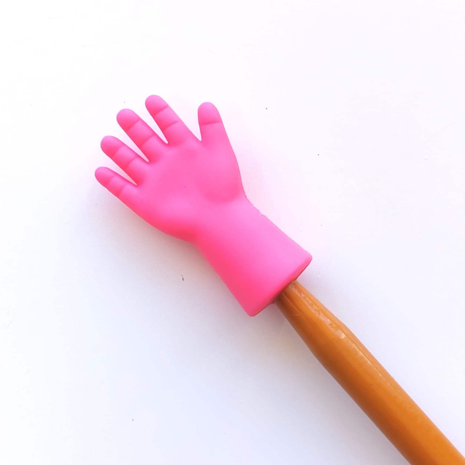 Örgü Şişi Başlığı - Şiş Ucu Koruyucu | Silikon El Model Pembe 6' LI
