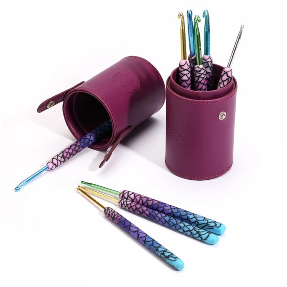 Örgü Tığ Seti | Mor Le-48 9 Adet