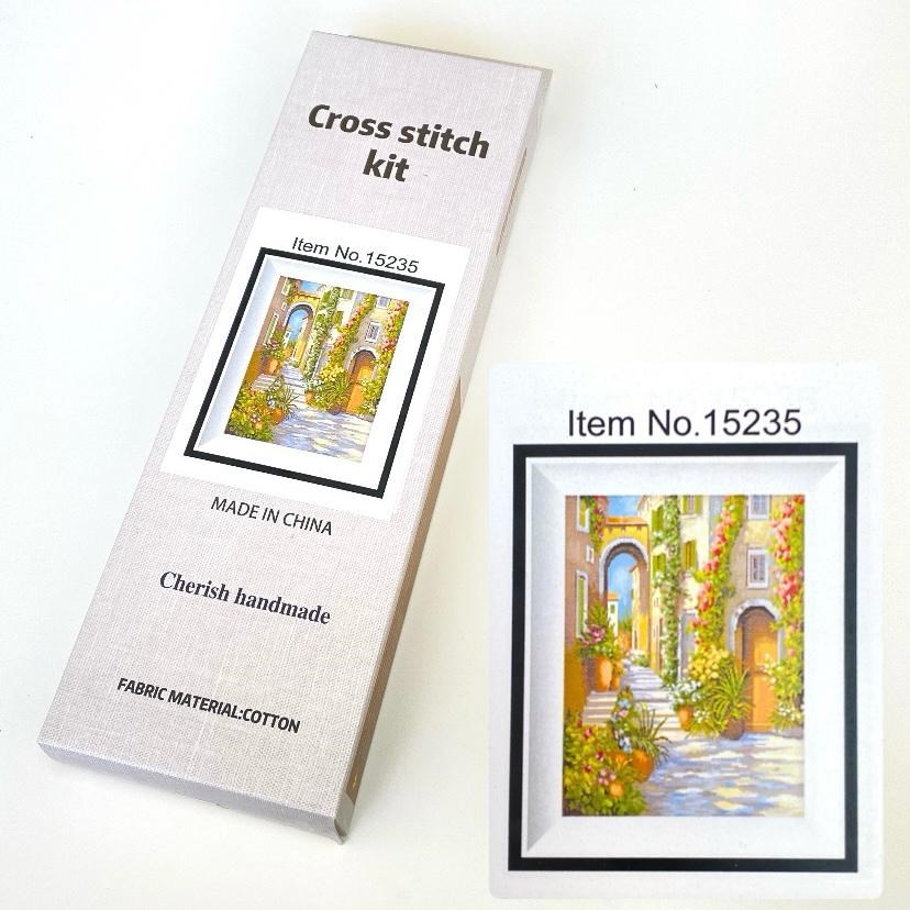 Pamuk Muline Goblen İşleme Panosu Seti Manzaralı 40x50 Cm 15235