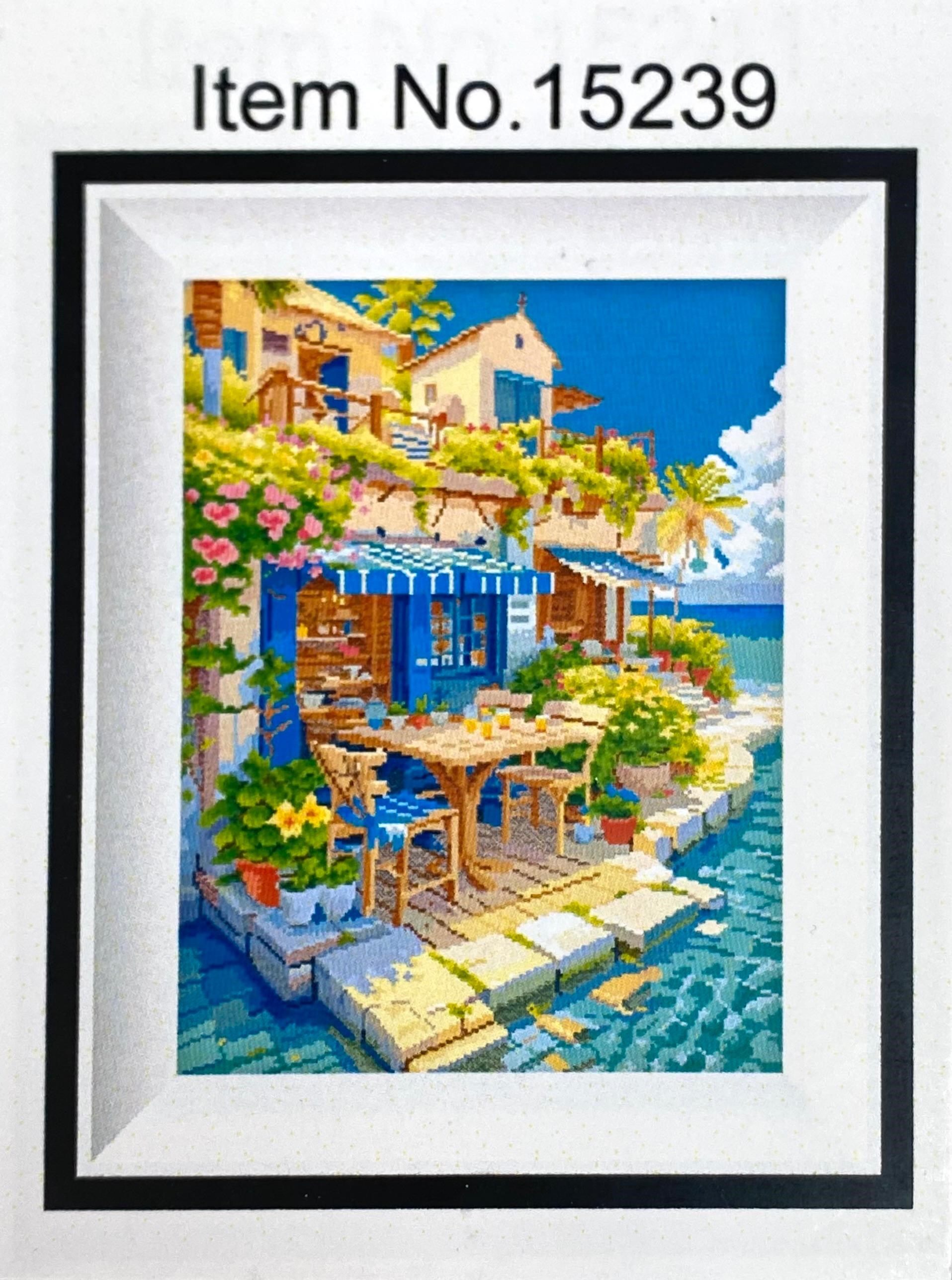 Pamuk Muline Goblen İşleme Panosu Seti Manzaralı 40x50 Cm 15239