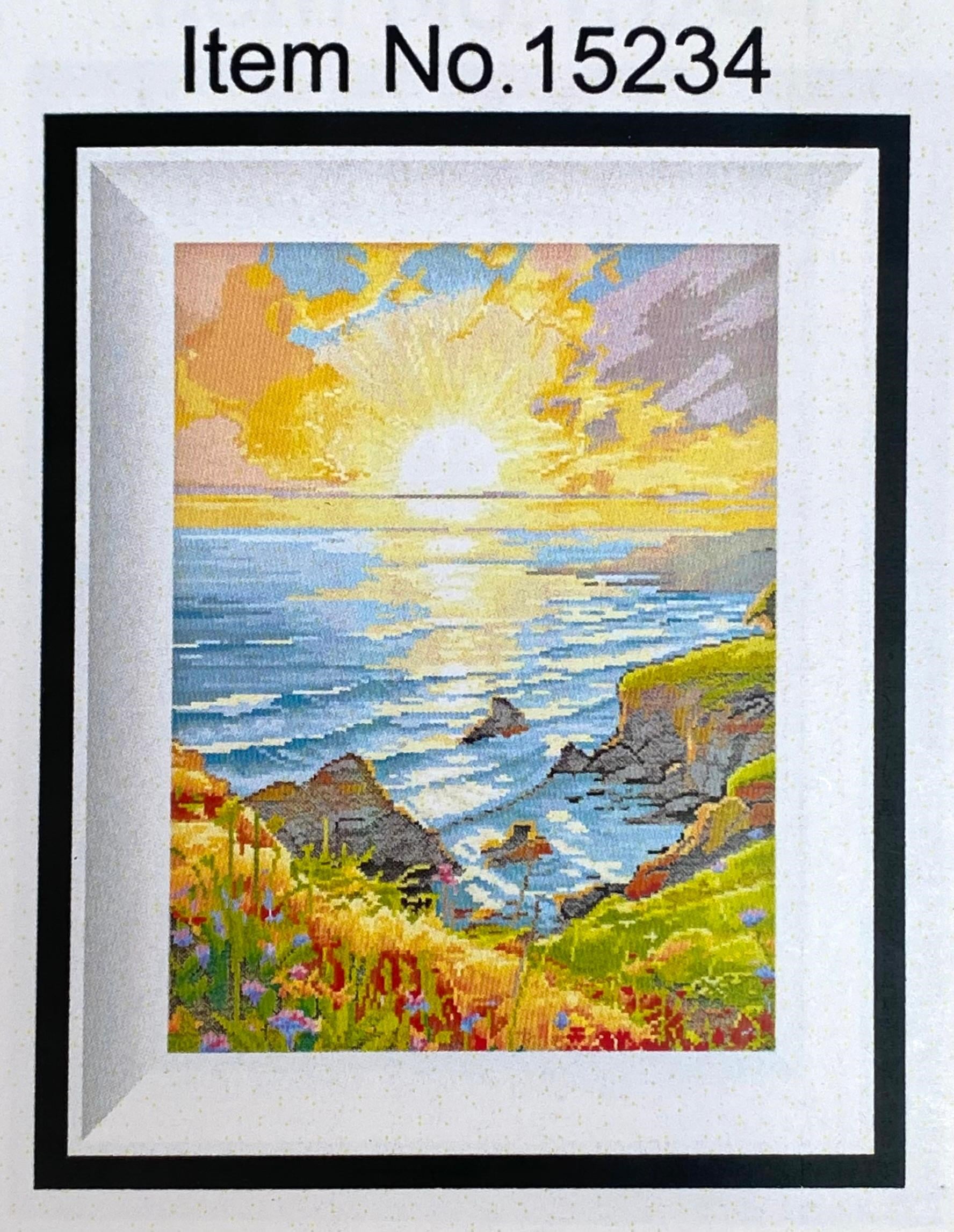 Pamuk Muline Goblen İşleme Panosu Seti Manzaralı 40x50 Cm 15234