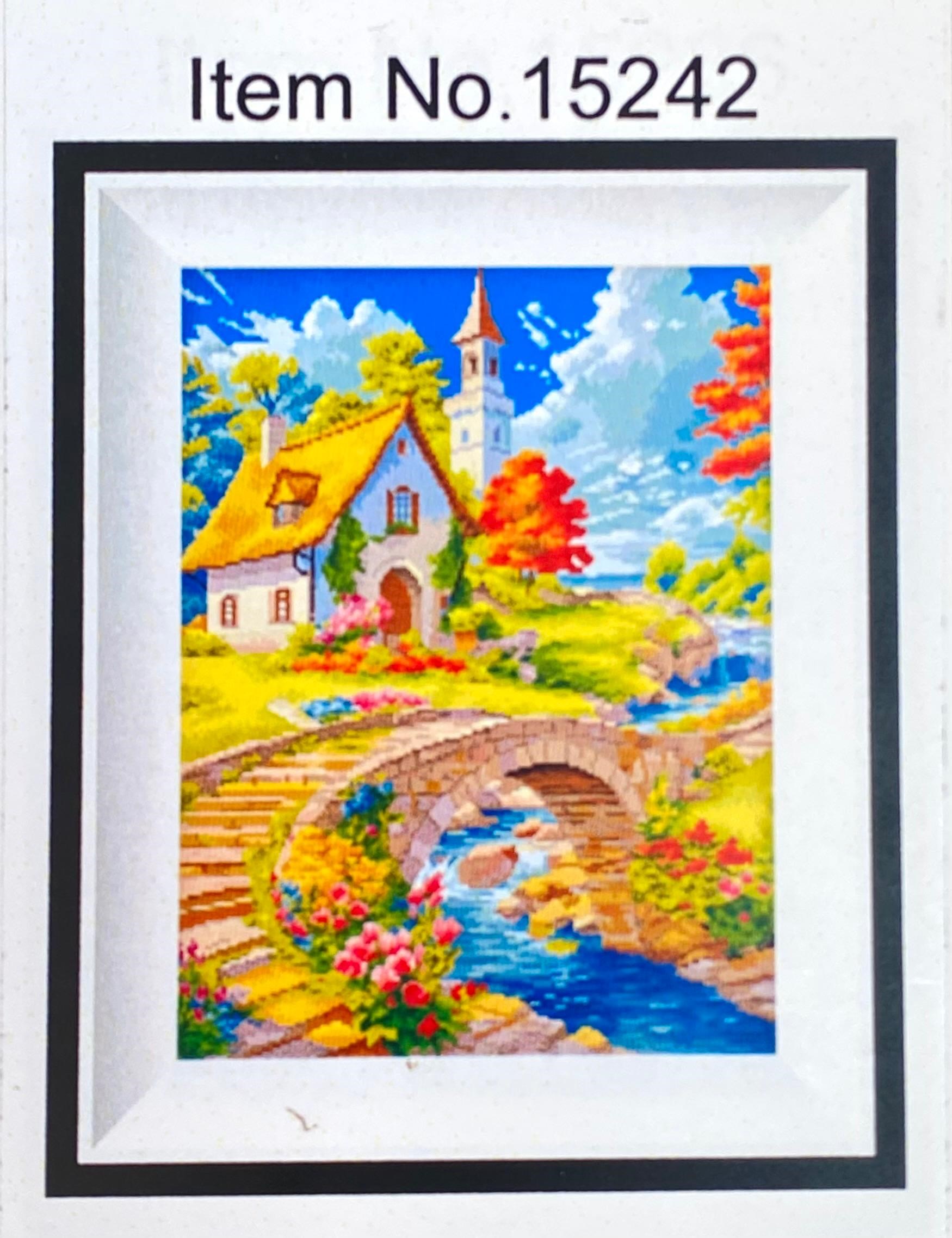 Pamuk Muline Goblen İşleme Panosu Seti Manzaralı 40x50 Cm 15242