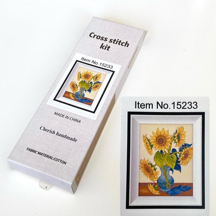 Pamuk Muline Goblen İşleme Panosu Seti Manzaralı 40x50 Cm 15233