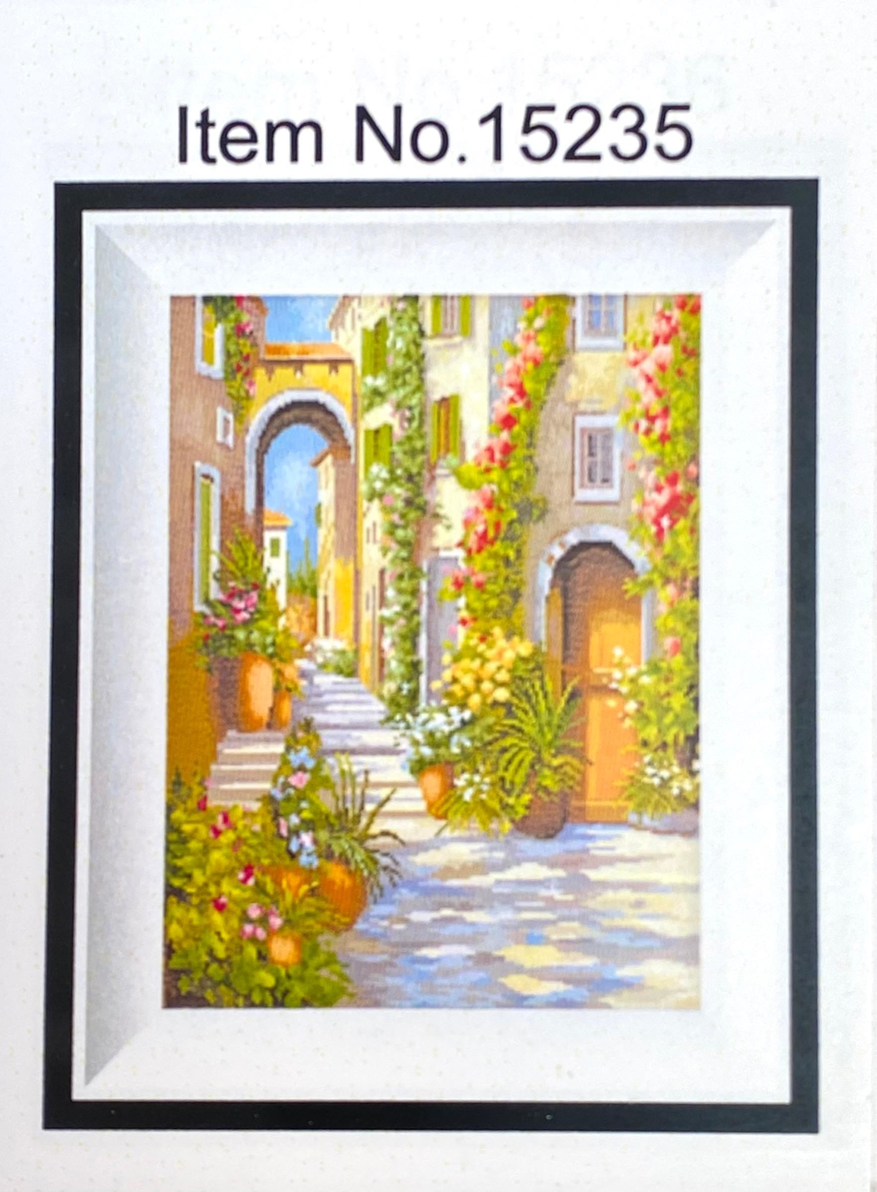 Pamuk Muline Goblen İşleme Panosu Seti Manzaralı 40x50 Cm 15235