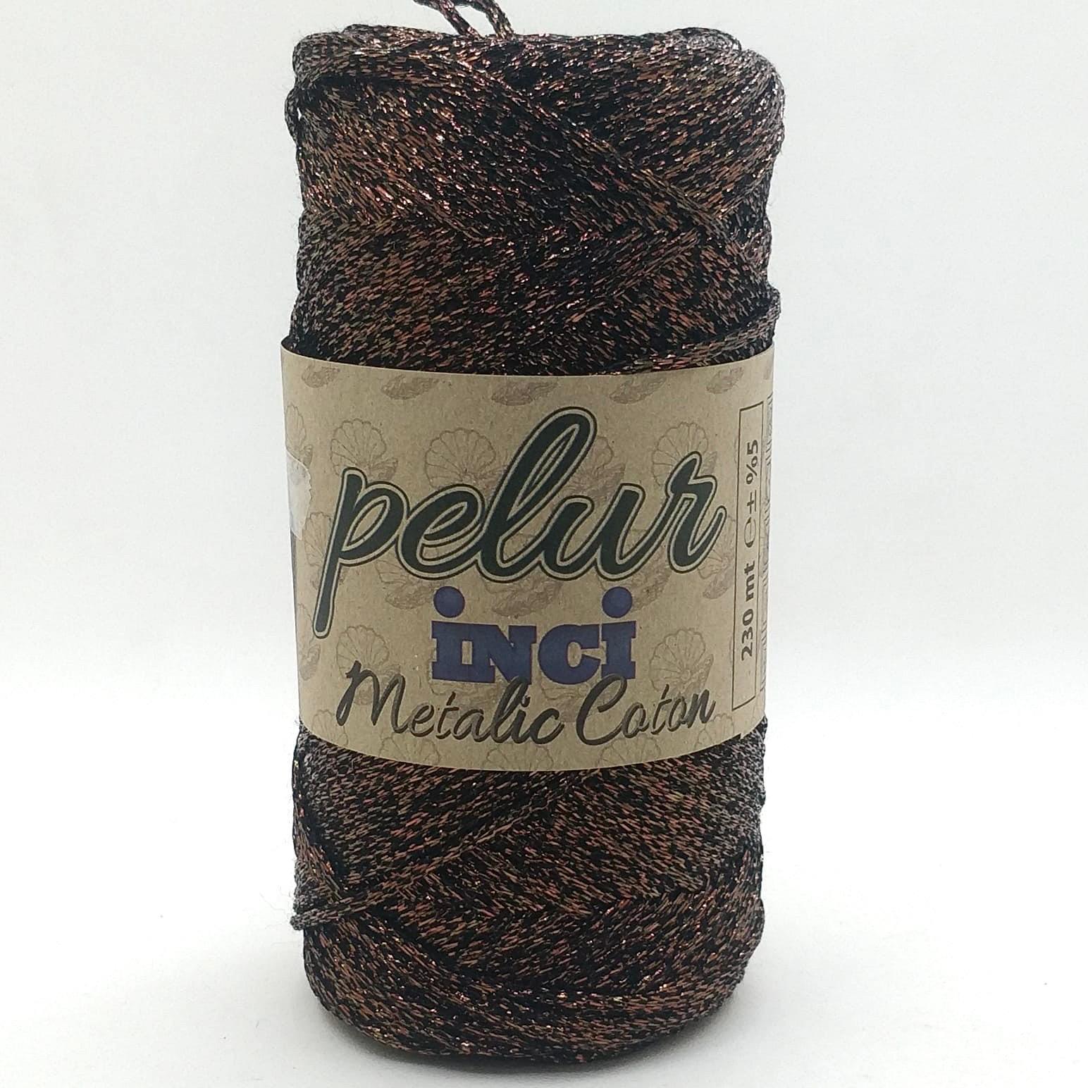 Pelur İnci Metalik Cotton Makrome İpliği 10 ( +- 200 Gr )