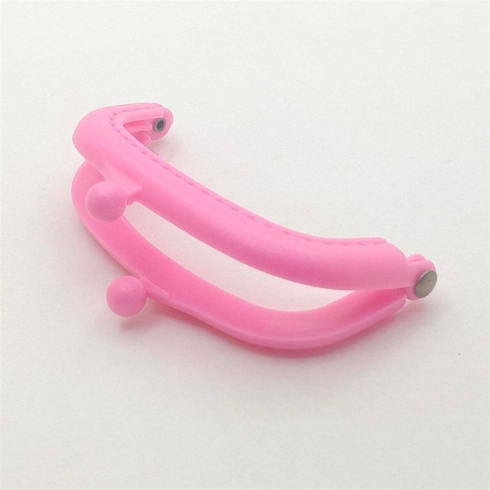 Plastik Cüzdan Klipsi 8 Cm Canlı Pembe