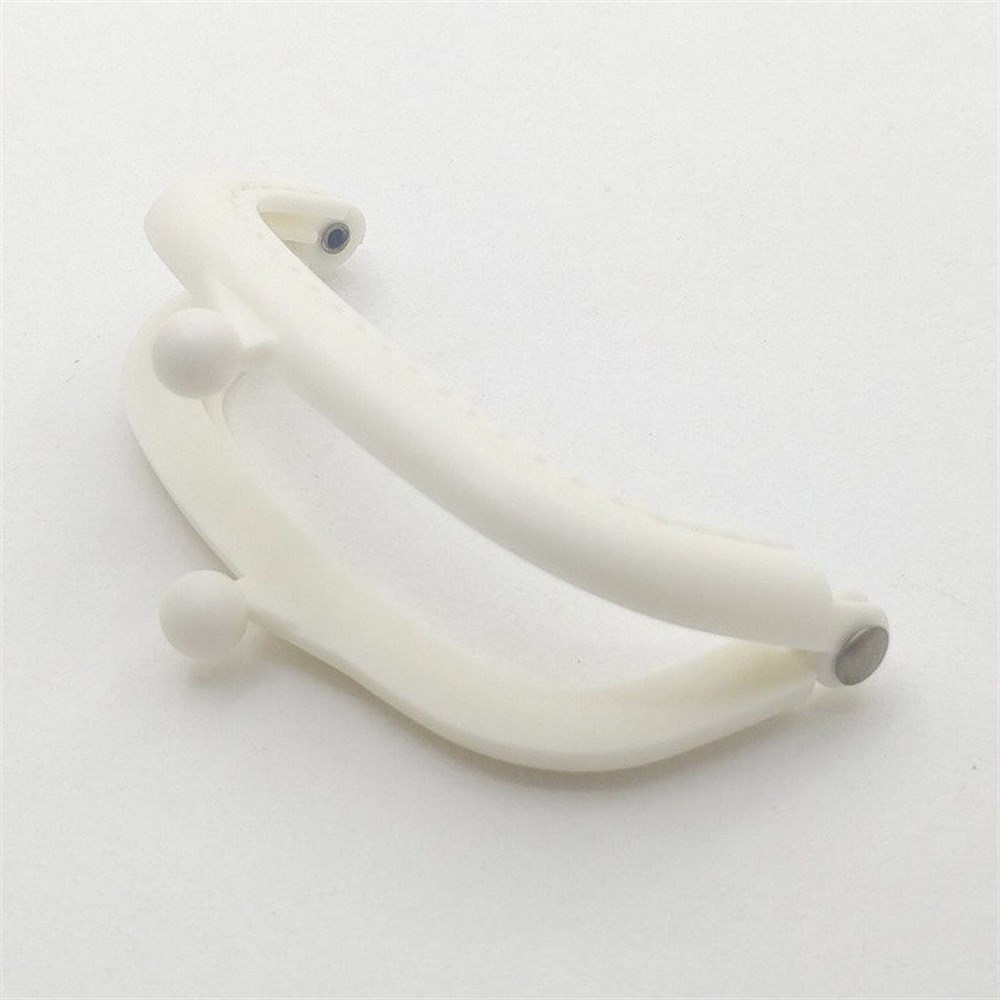 Plastik Cüzdan Klipsi 8 Cm Krem