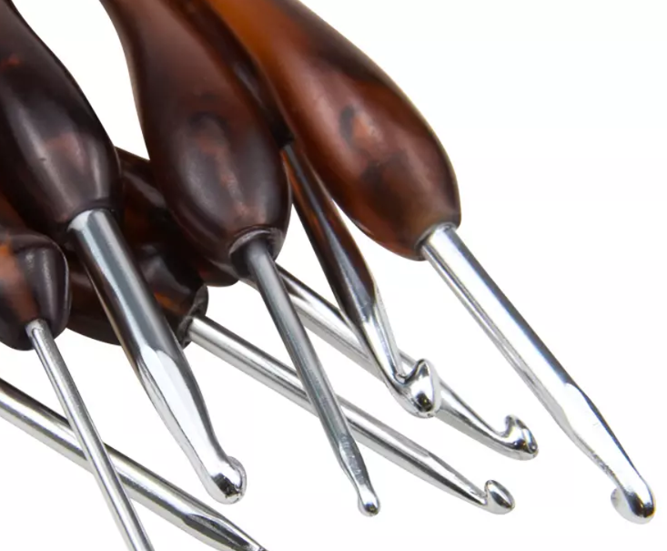 Plastik Ergonomik Saplı Örgü Tığ Seti 8 Farklı Numara (2.5-3-3.5-4-4.5-5-5.5-6)