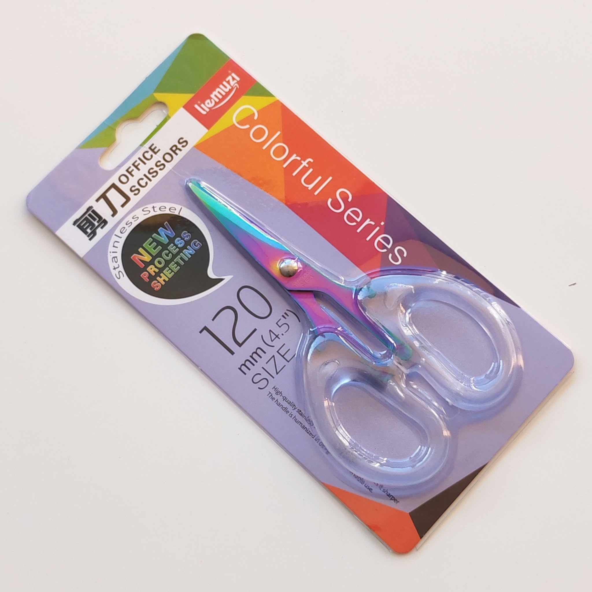 Plastik Saplı Çelik Rainbow Makas 120 Mm