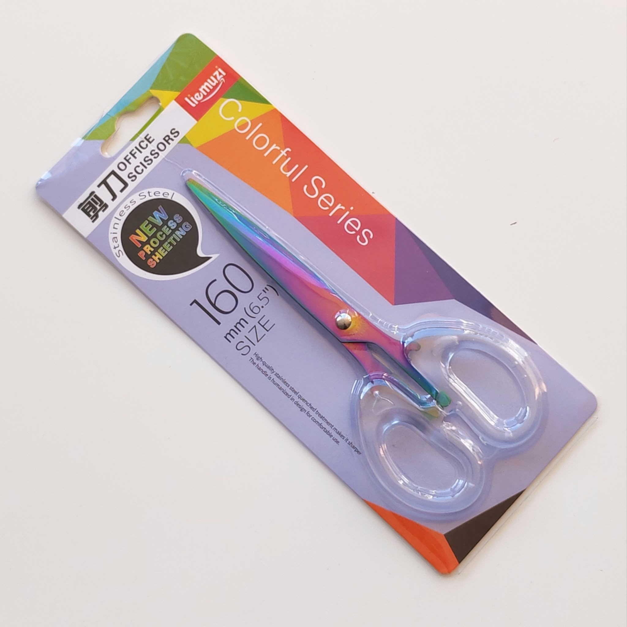 Plastik Saplı Çelik Rainbow Makas 160 Mm