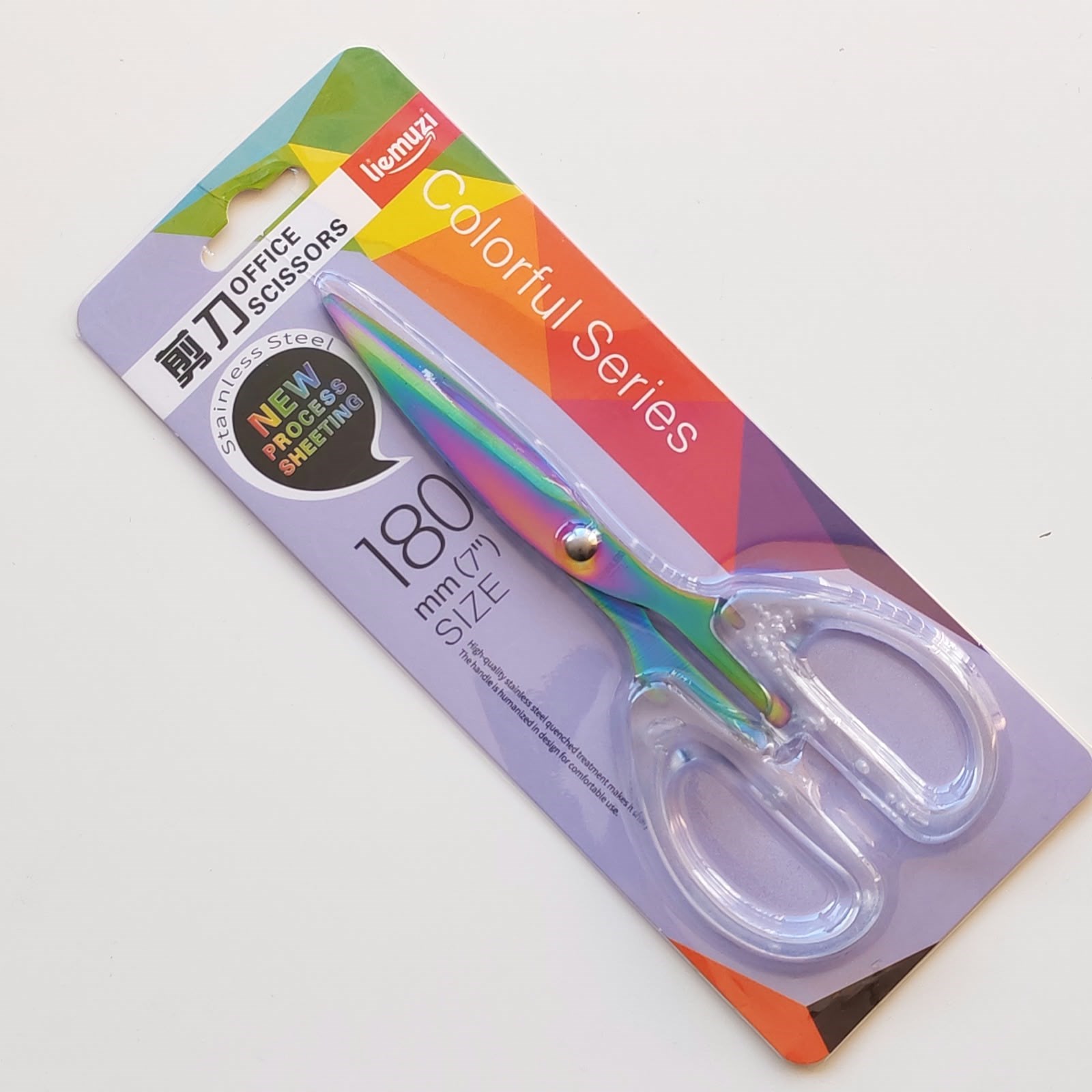 Plastik Saplı Çelik Rainbow Makas 180 Mm