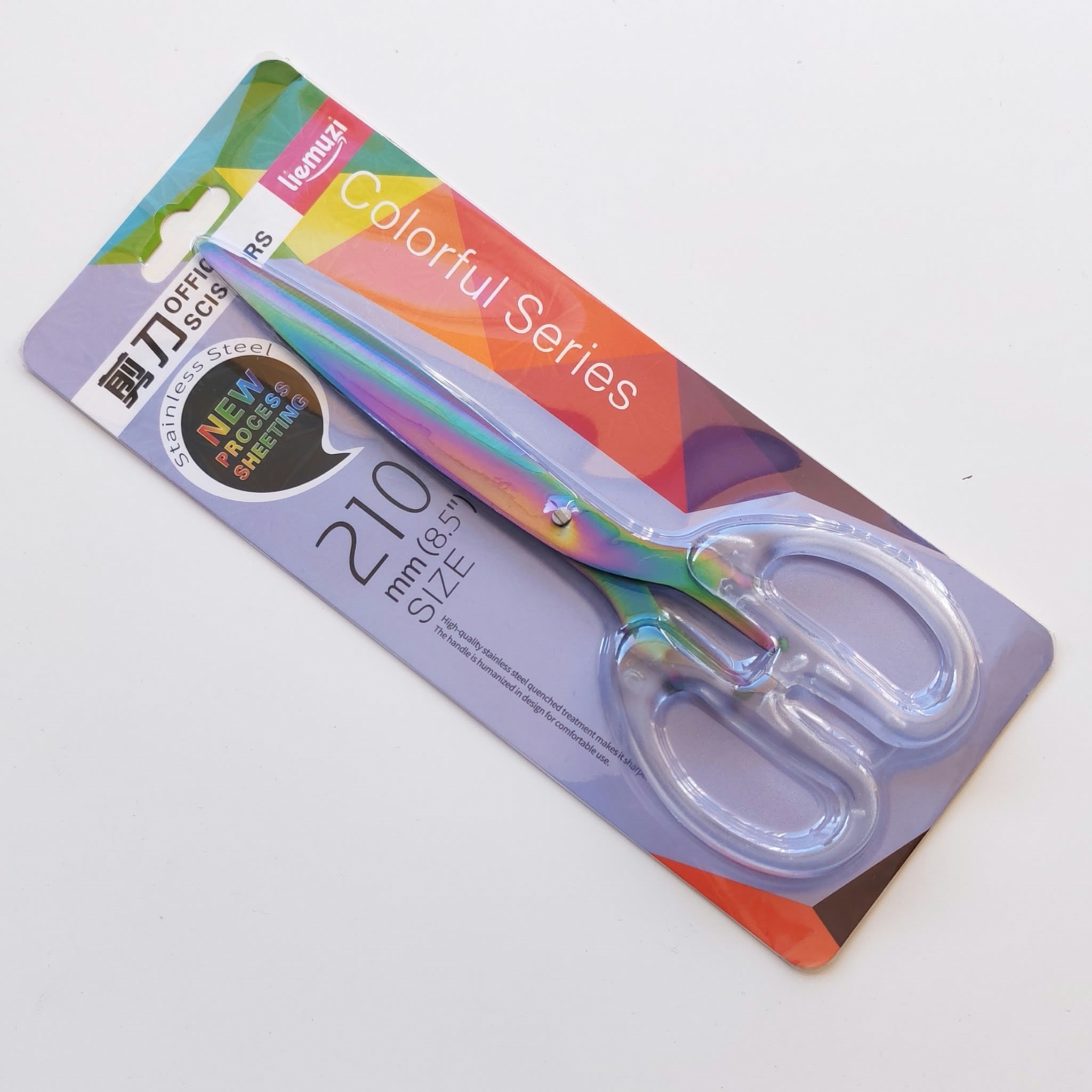 Plastik Saplı Çelik Rainbow Makas 210 Mm
