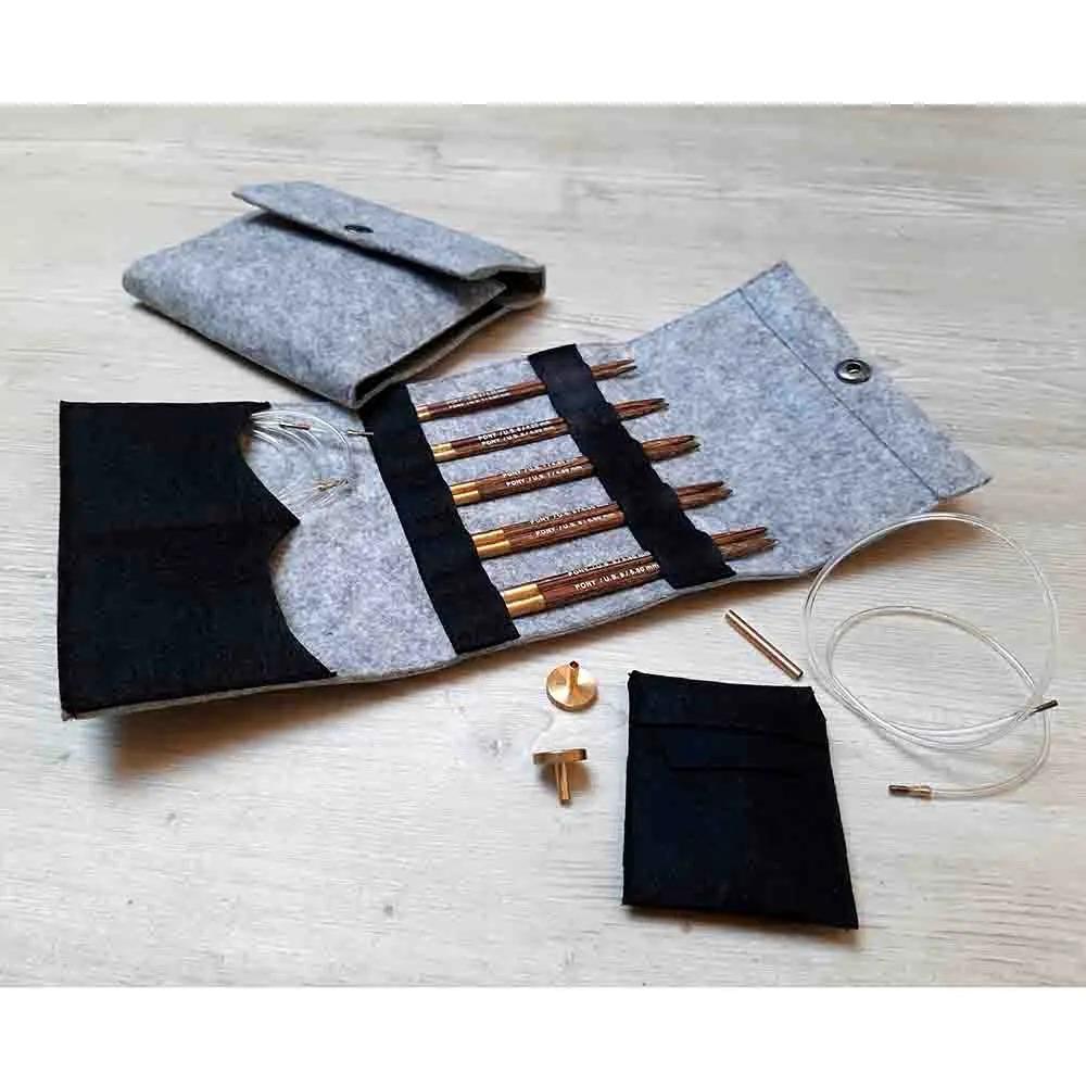 Pony Değiştirilebilir Ahşap Misinalı Şiş Seti Keçe Çantalı 49154