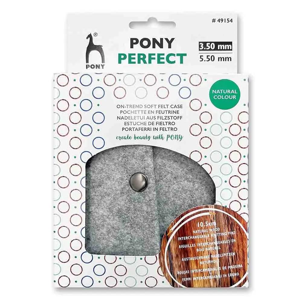 Pony Değiştirilebilir Ahşap Misinalı Şiş Seti Keçe Çantalı 49154