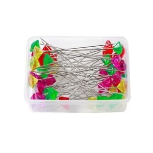 Renkli Kristal Başlı Toplu İğne 3.5 Cm
