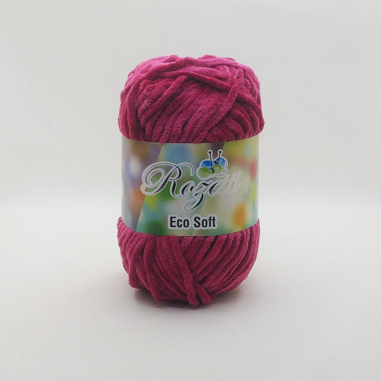 Rozetti Eco Soft İhraç Fazlası Ucuz Kadife İplik Koyu Yakut 90-100 Gr