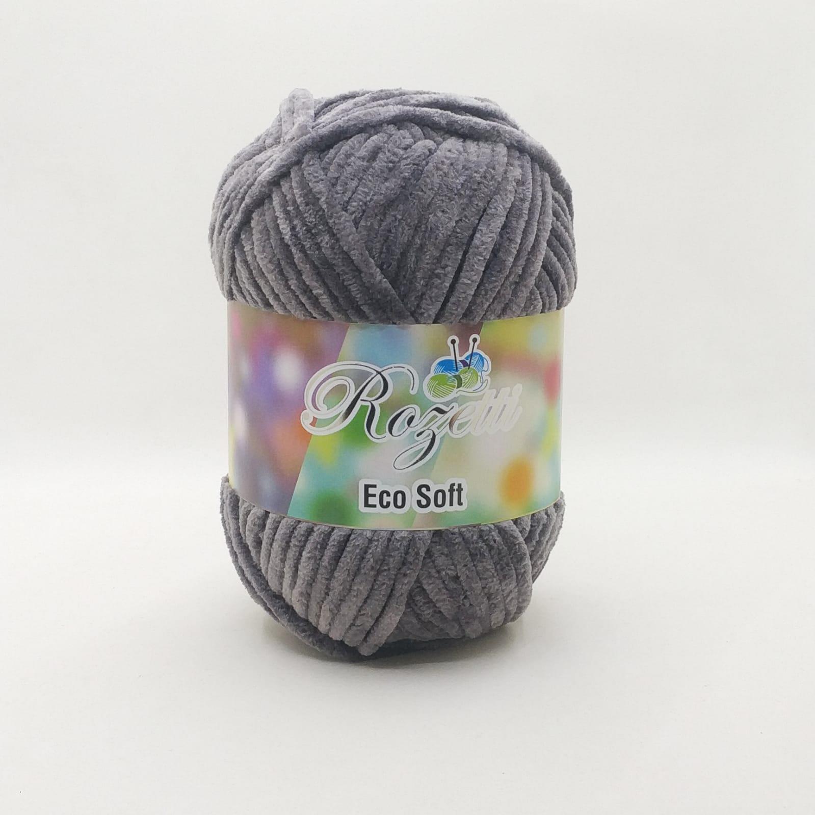 Rozetti Eco Soft İhraç Fazlası Ucuz Kadife İplik Koyu Gri